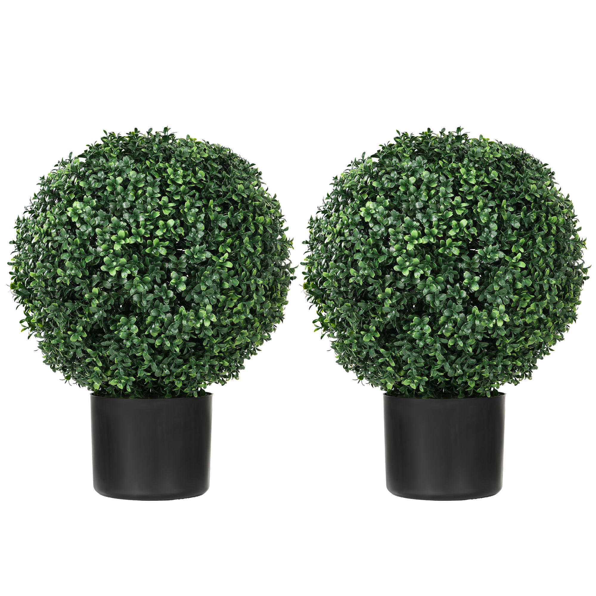 Artificial Plants, UV-resistant Boxwood, 52 cm, Green