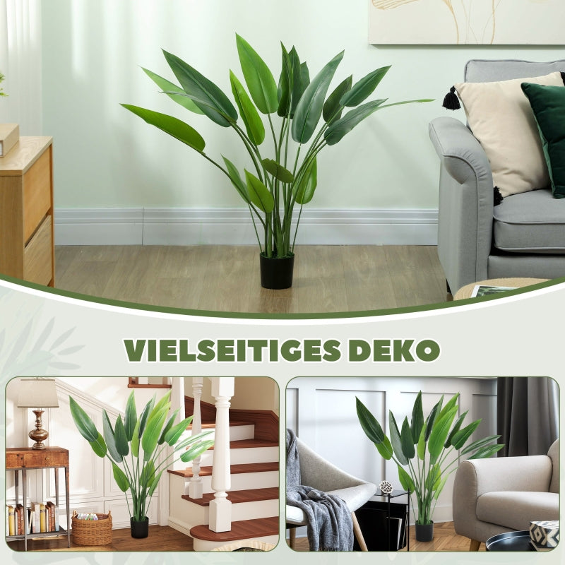 Artificial Bird of Paradise Plant, 110cm, Plastic