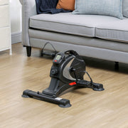 Pedal Trainer Mini Exercise Bike, 8 Levels Magnetic Resistance, LCD Display, Black