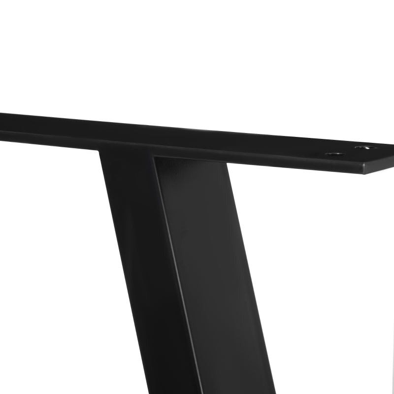 Table Legs, Triangular Furniture Feet, Steel, Black
