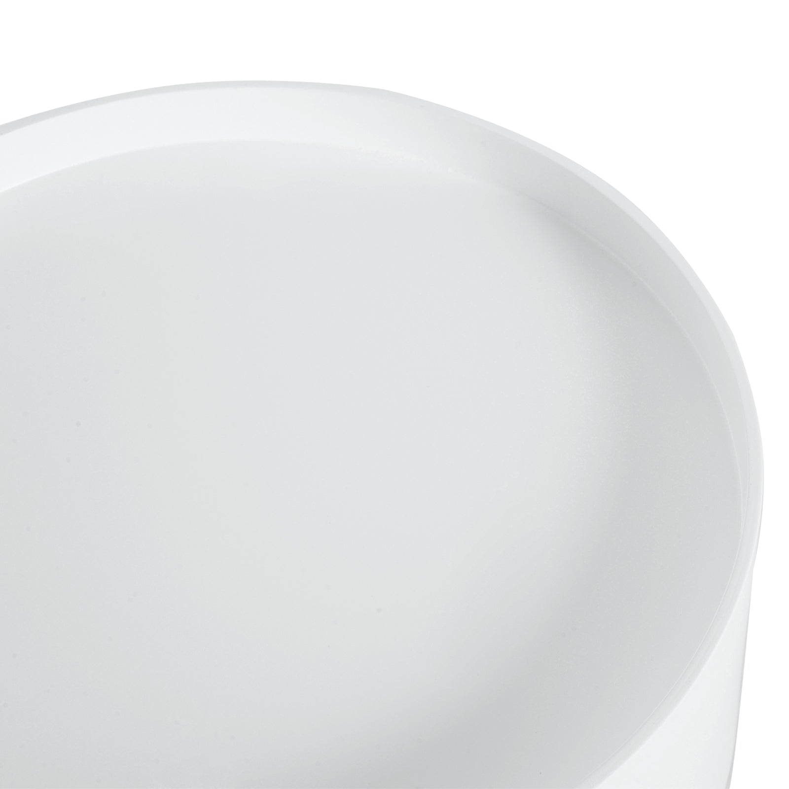 Coffee Table with Drawer, Round Side, 50 kg, White