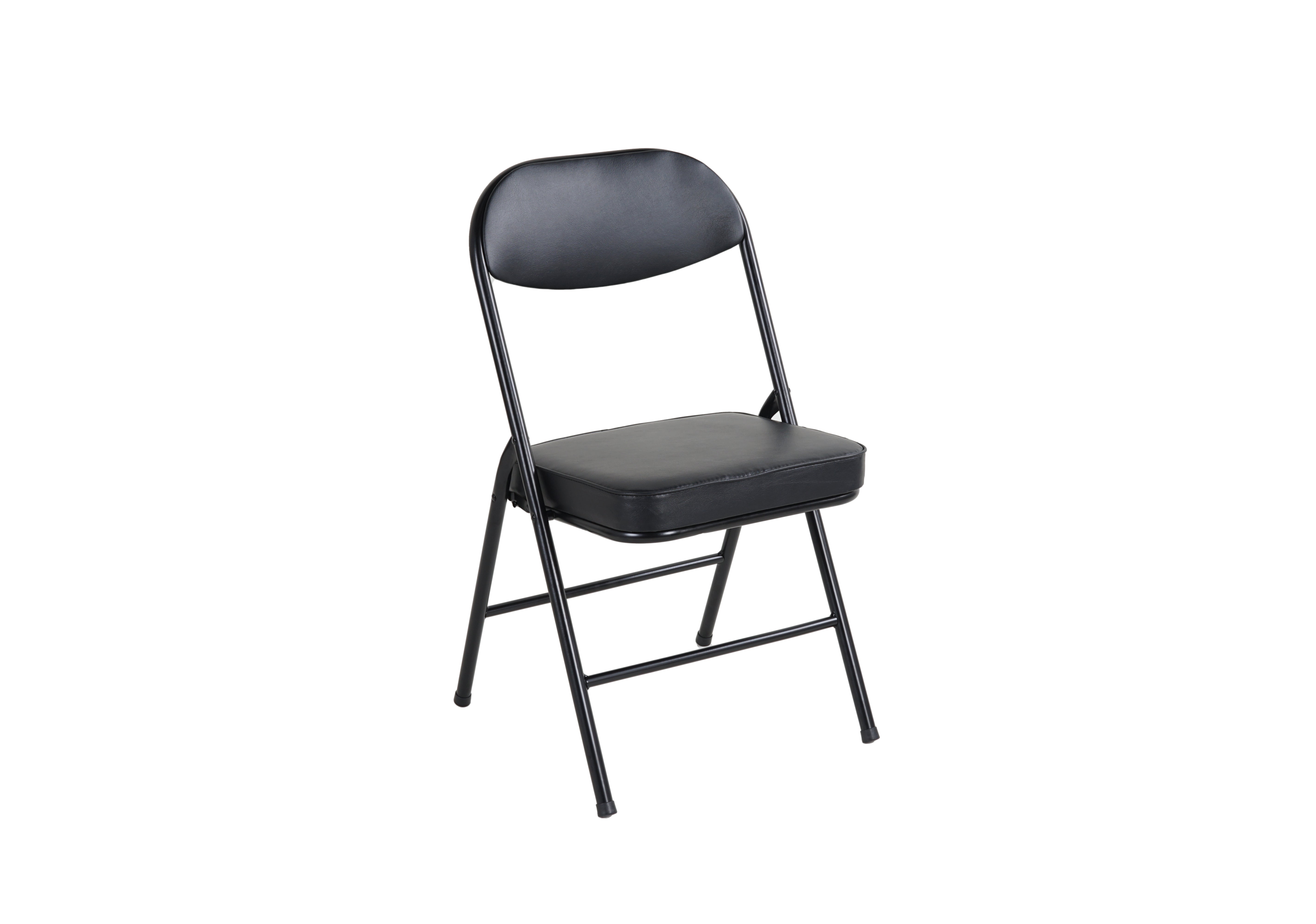 4 Pack Folding Chairs with Padded Seats Durable Metal Frame