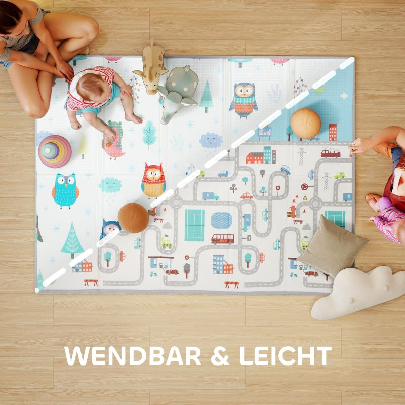 Baby Play Mat Non-Slip 1.5cm Thick Animal Pattern - Foam