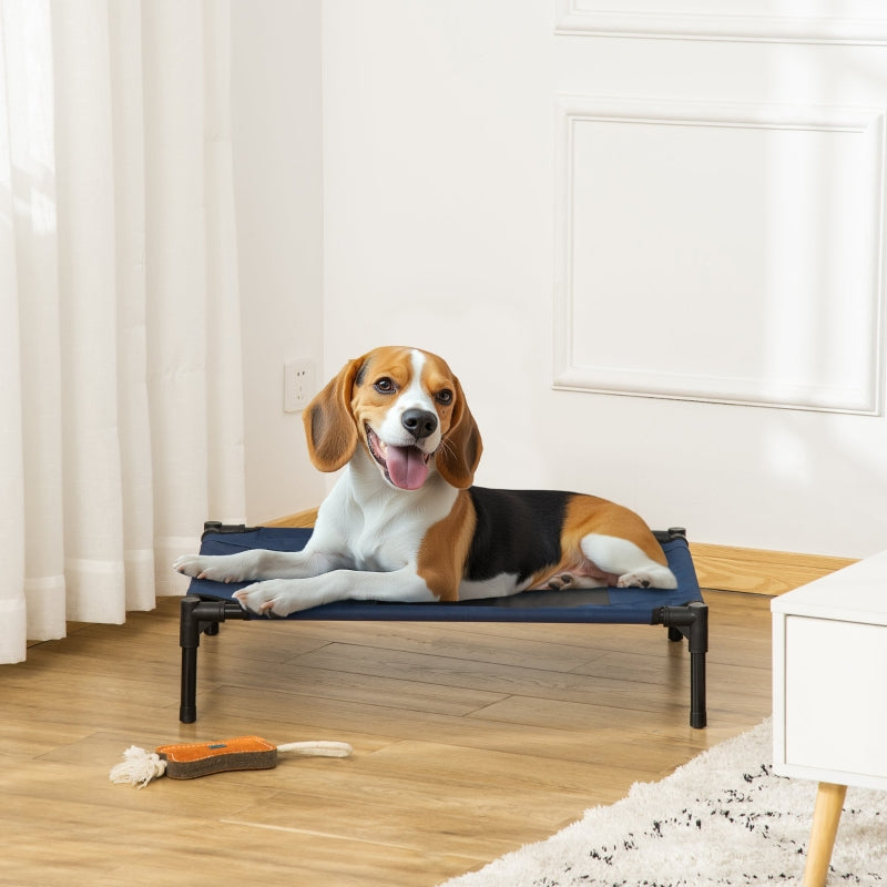 Dog Bed Outdoor Elevated, Steel Oxford Fabric Blue