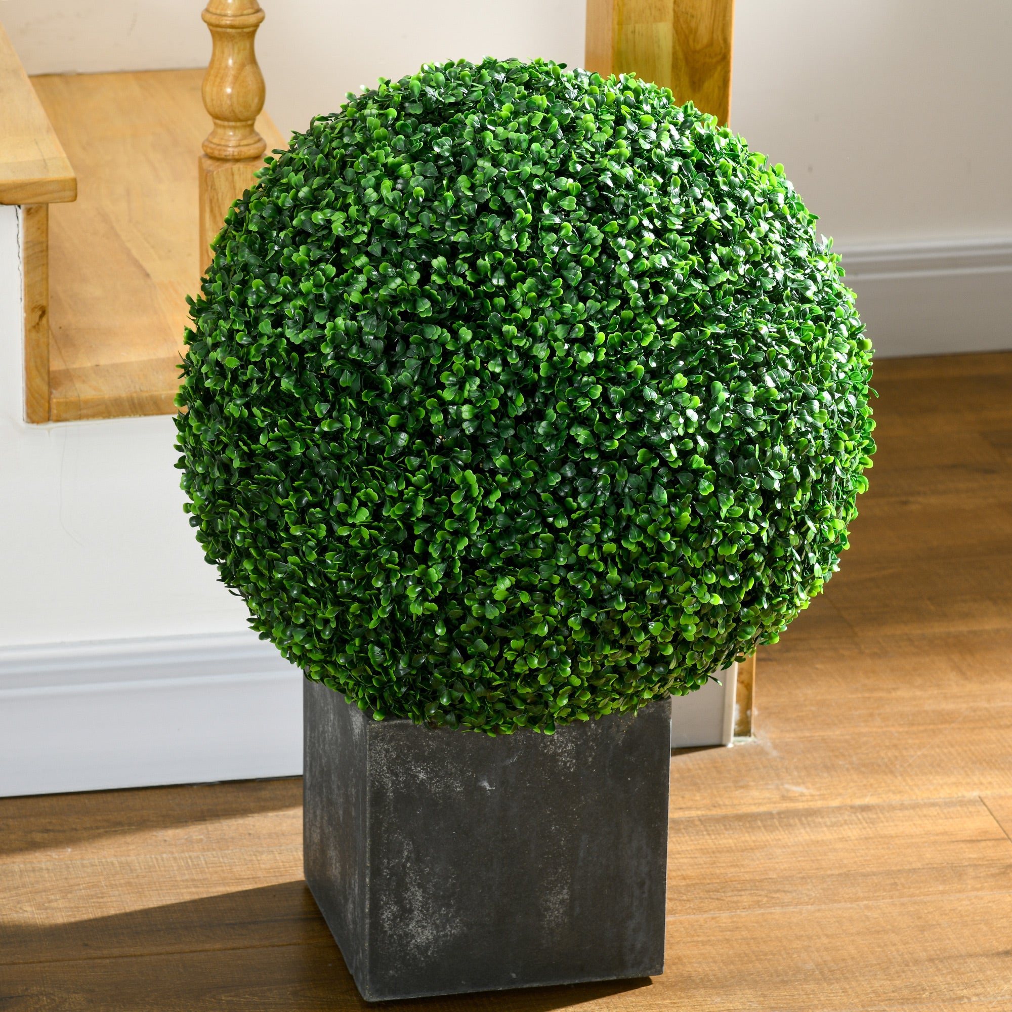 Artificial Boxwood Balls, 50 cm, Set of 2, Plastic
