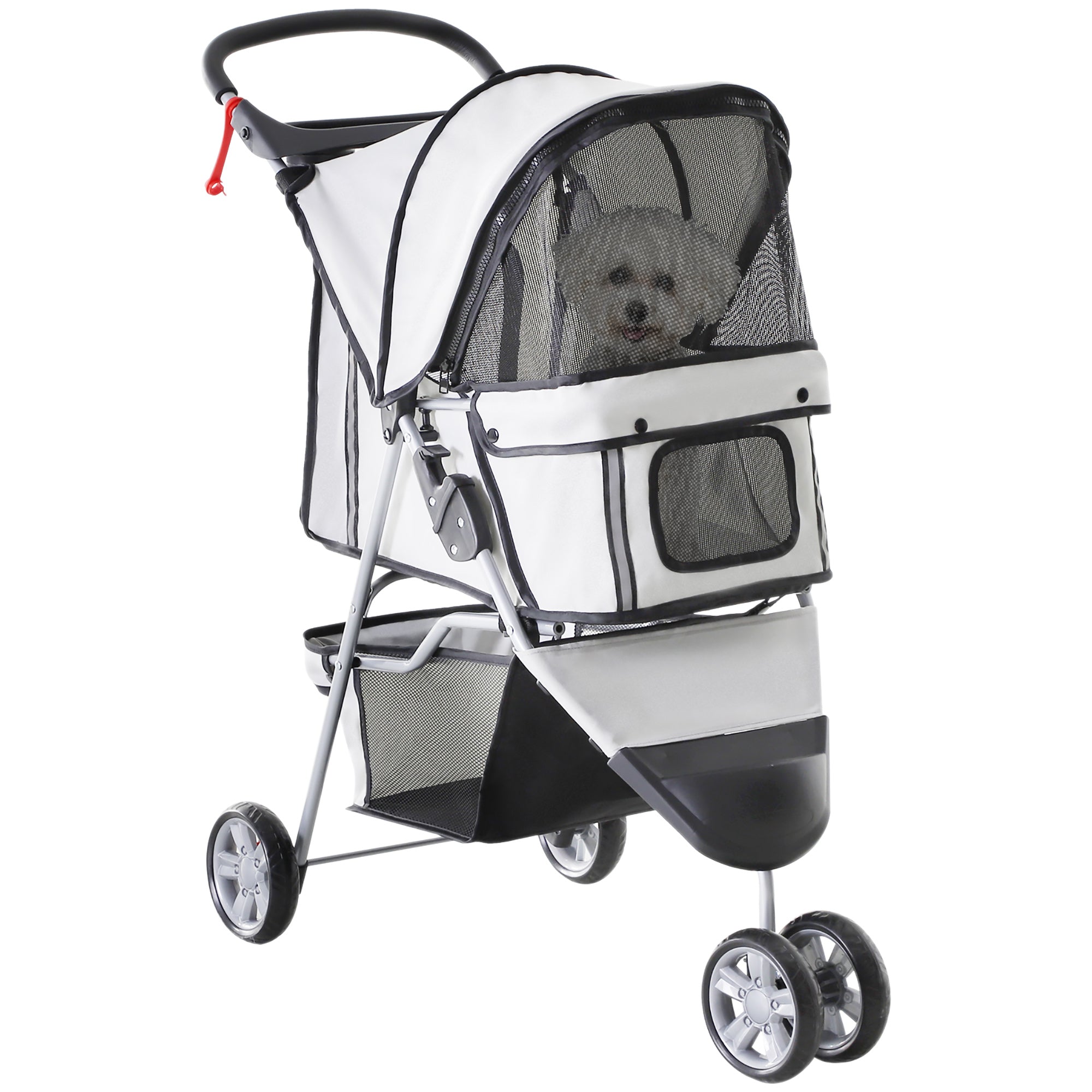 Dog Stroller Buggy, Multi-colored (Gray)