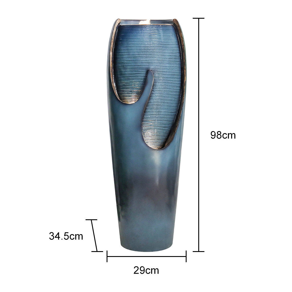 Glass Water Fountain, 98 cm high, for Indoor and Outdoor Decoration