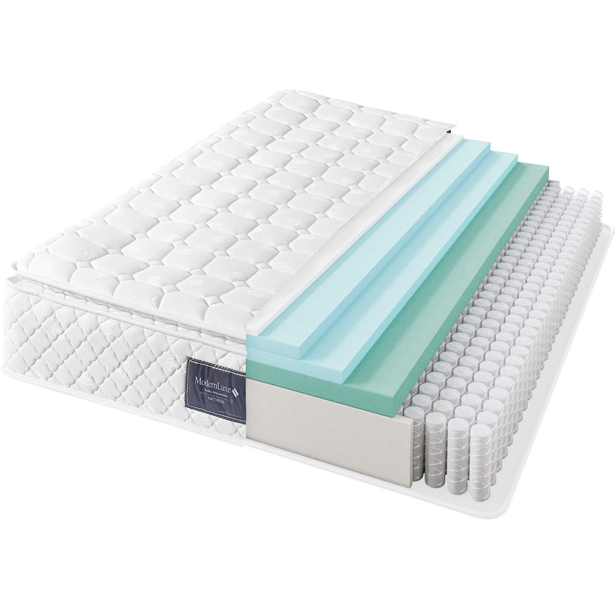 spring mattress, 7-zone cold foam, pocket springs, 160x200cm, 25cm height