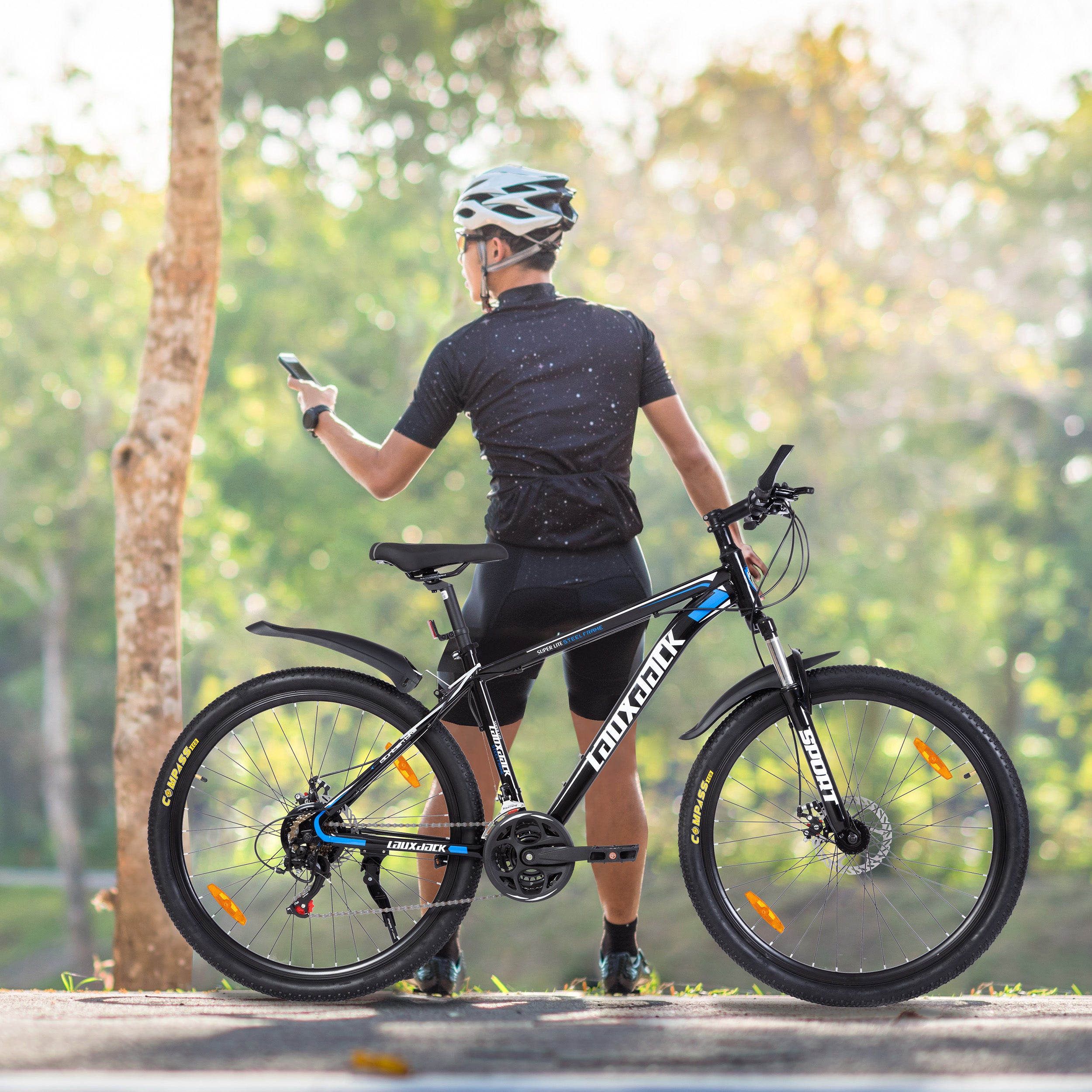 26-inch Hardtail Mountain Bike, 21-Speed Shimano Tourney with Disc Brakes, Steel