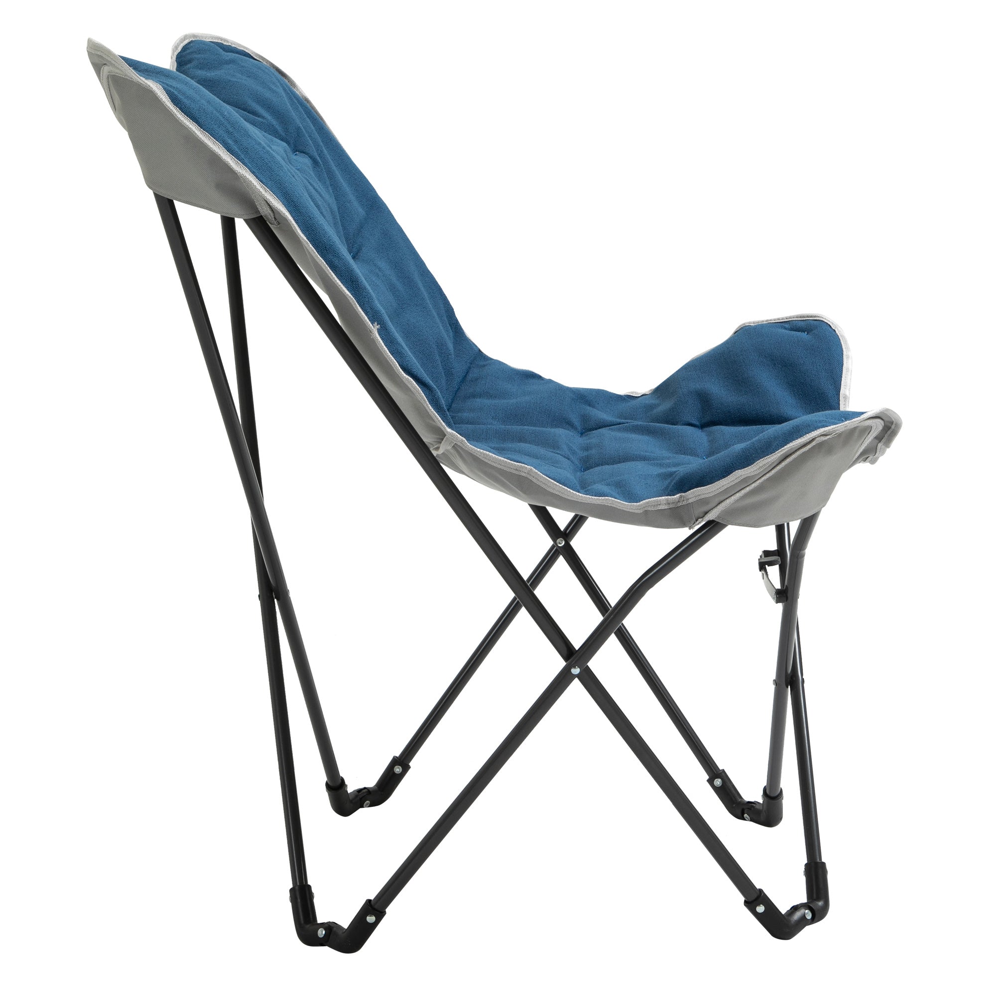Foldable Camping Chair, 120kg Load, Lightweight, Portable, Steel