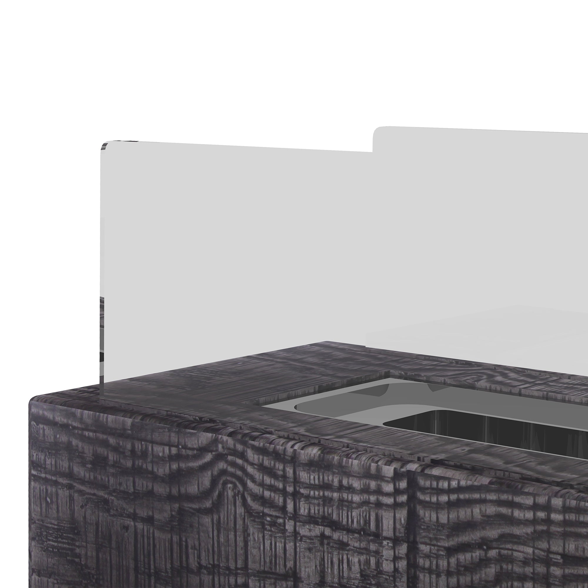 Tabletop Fireplace, Portable Bio-Ethanol Table Fire, Stainless Steel