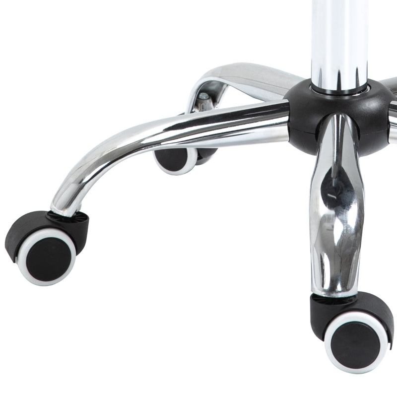 Saddle Stool Work Swivel Chair, Height Adjustable Upholstered, Black