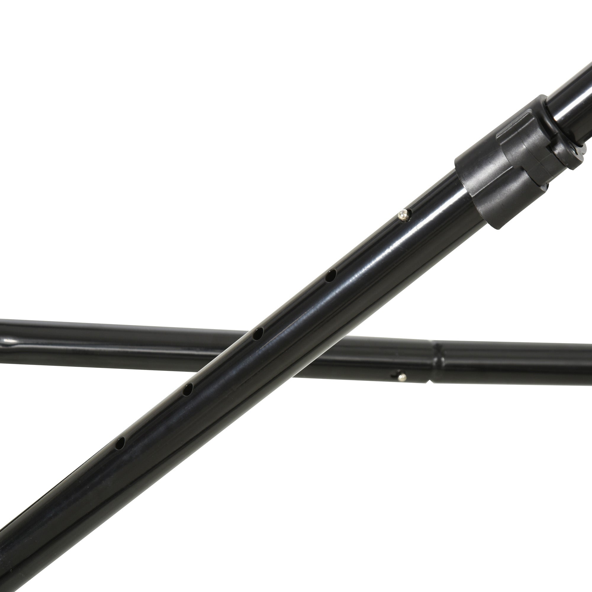 Football Rebounder Foldable Kickback Goal 5 Levels, Metal Black