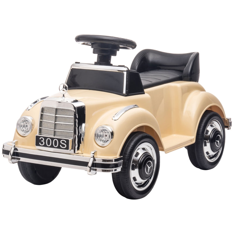 Mercedes Benz Design 300 S Ride-On Toy Car, Beige