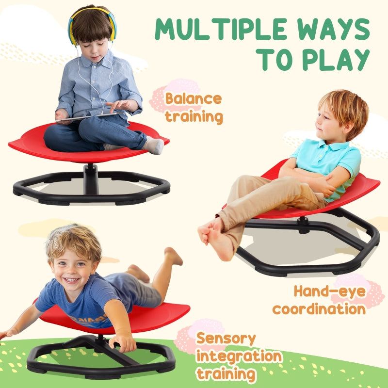 Sensory Spinning Chair, Coordination Balance Kids, Red