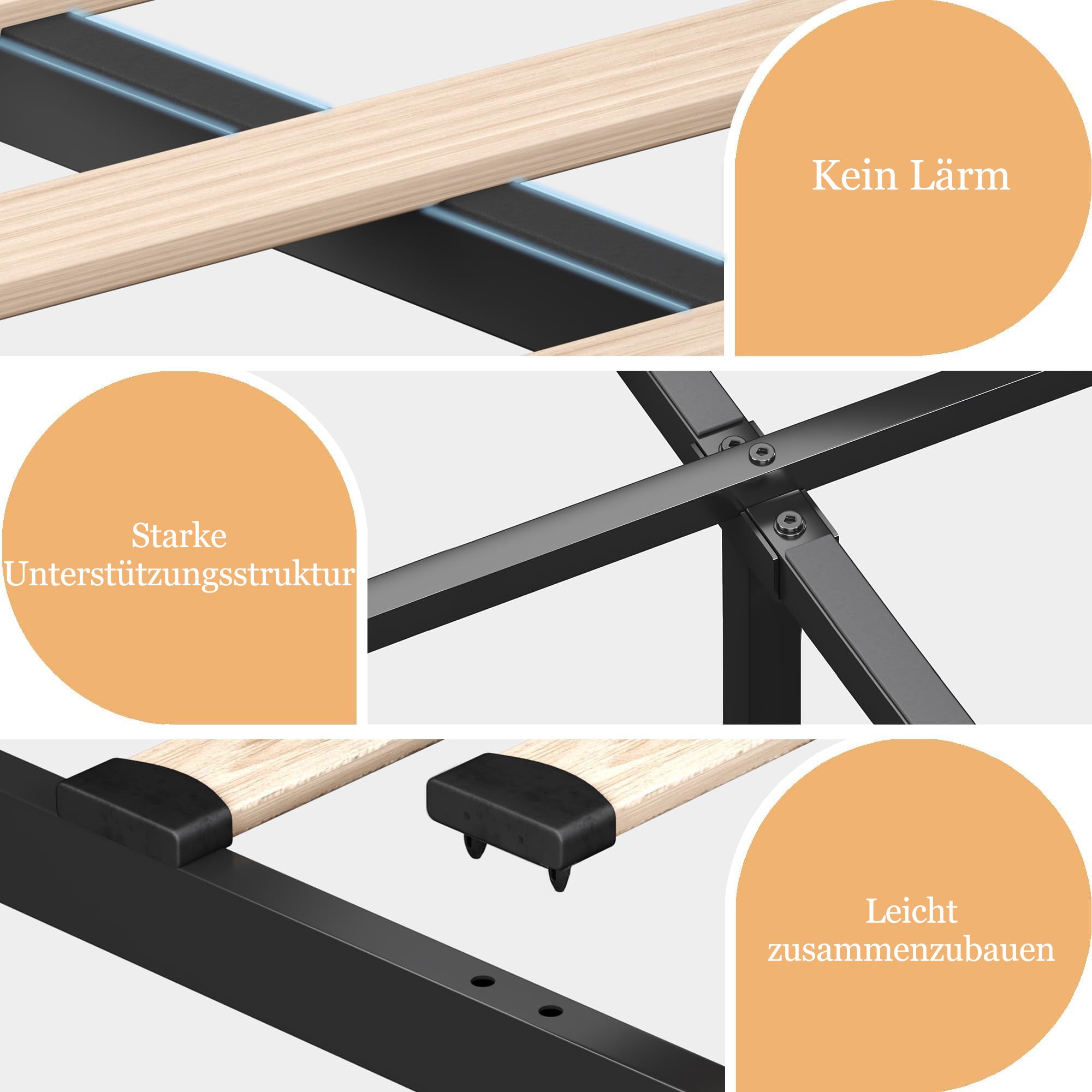 Upholstered Single Bed, 360° LED Hydraulic Storage, USB Type-C, White PU Leather