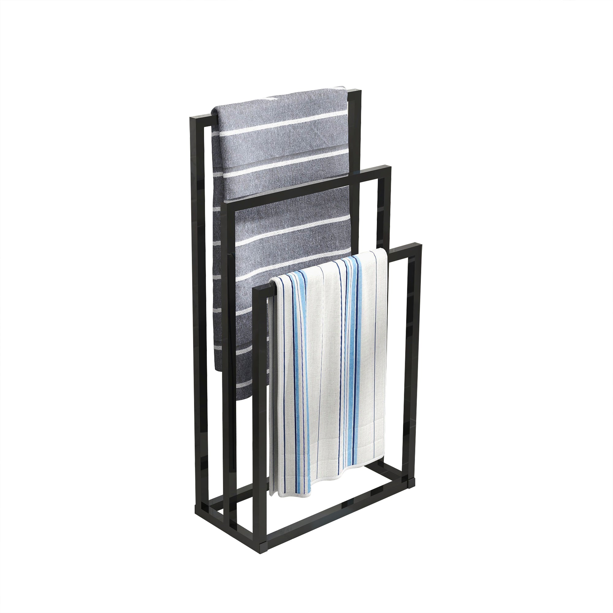 Towel Rack, 3-Tier Freestanding Outdoor Pool Towel Dryer