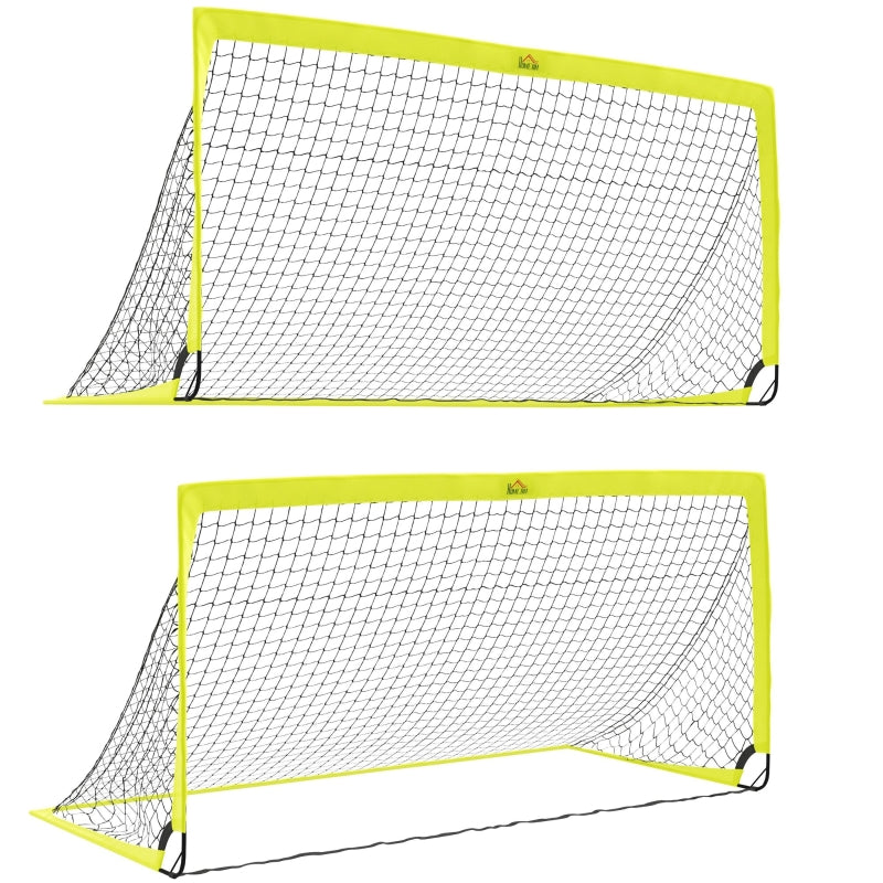 Football Goal Nets, Foldable Outdoor Training Equipment, Yellow