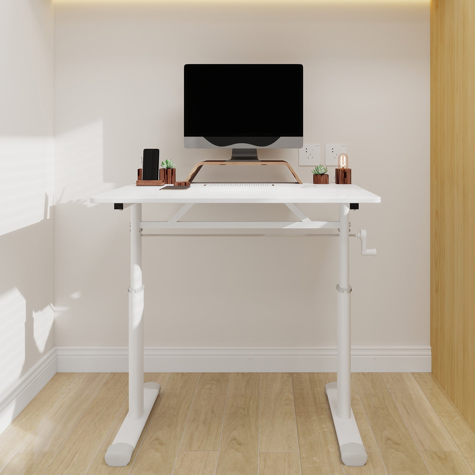 Adjustable Study Desk - Height, Multi-Purpose, White