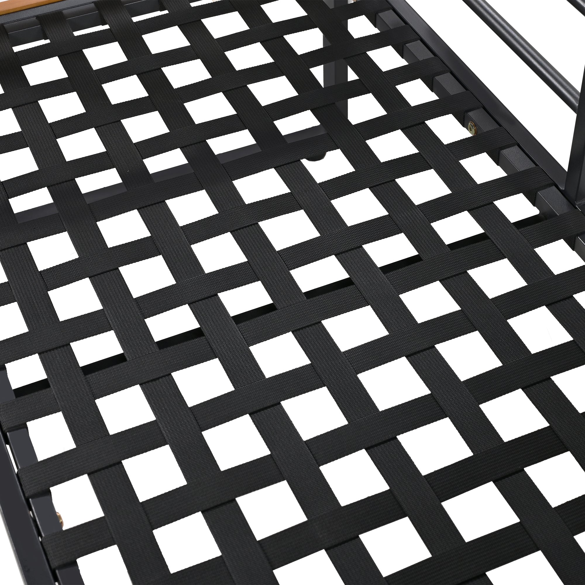 Garden Lounge Set 5-6 Seater Galvanized Iron Frame Wood Armrests