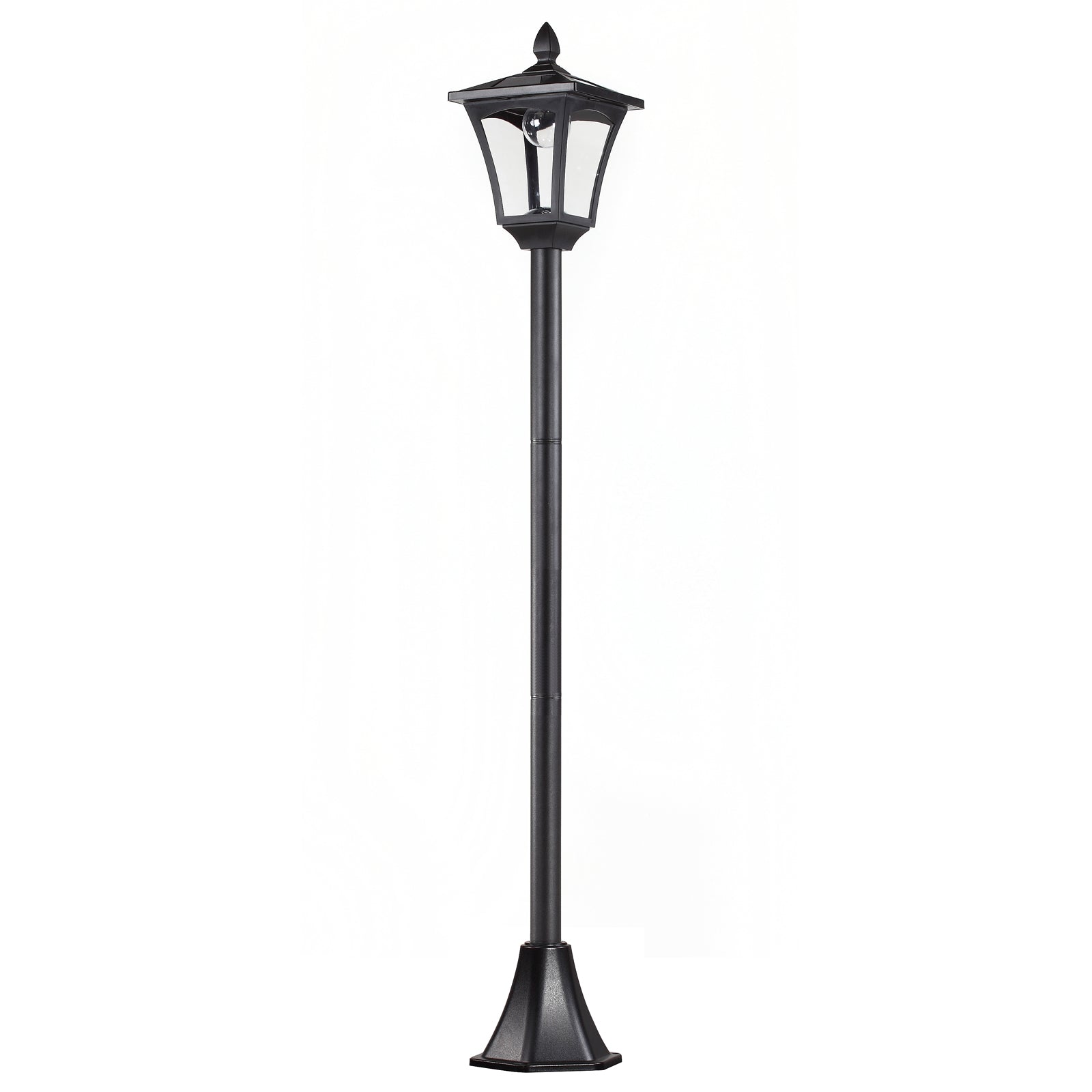 Solar Garden Lantern Path Light LED 40 Lumen Black