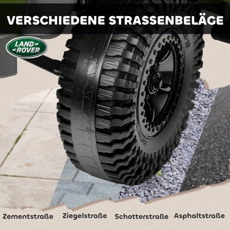 AIYAPLAY children's electric car, 12V battery operated, remote control, music, horn, LED lights, green