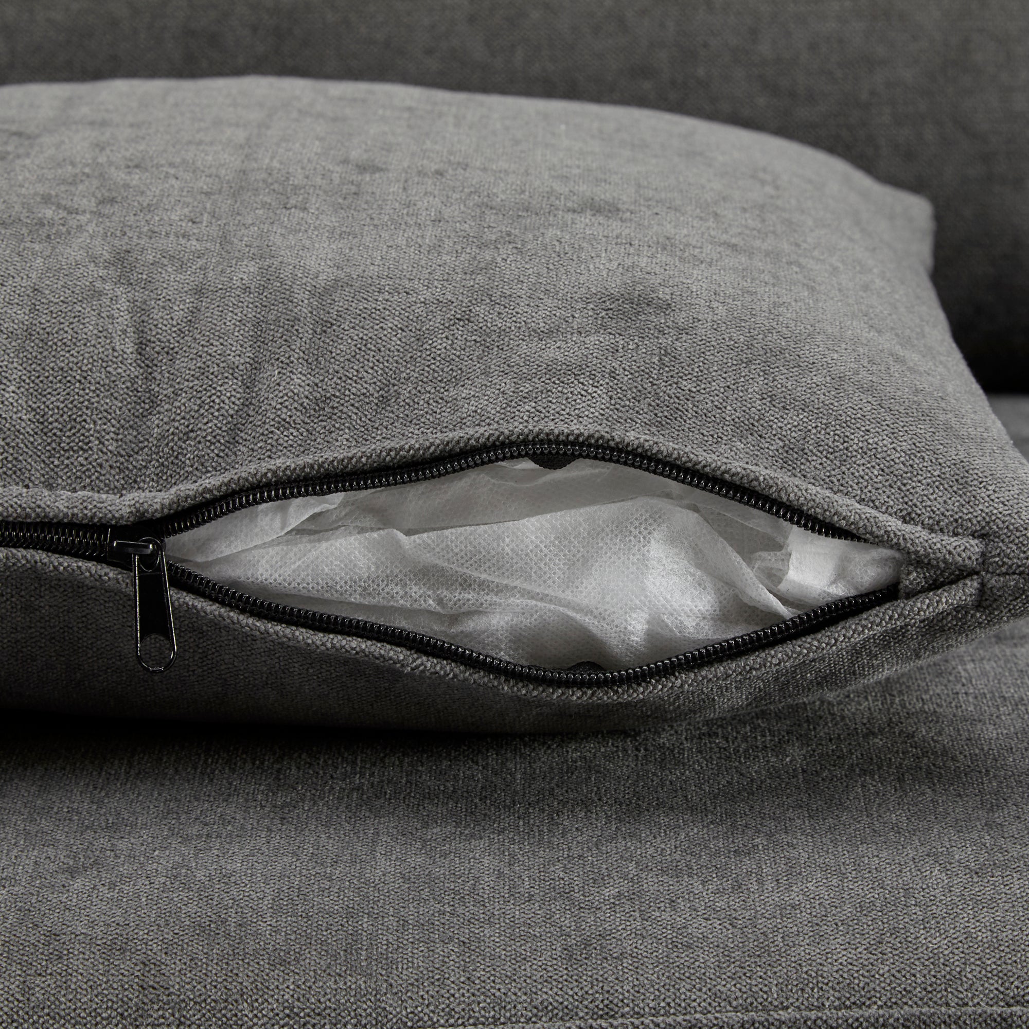 Corner Sofa Bed L-Shaped Extendable with Storage, Dark Grey