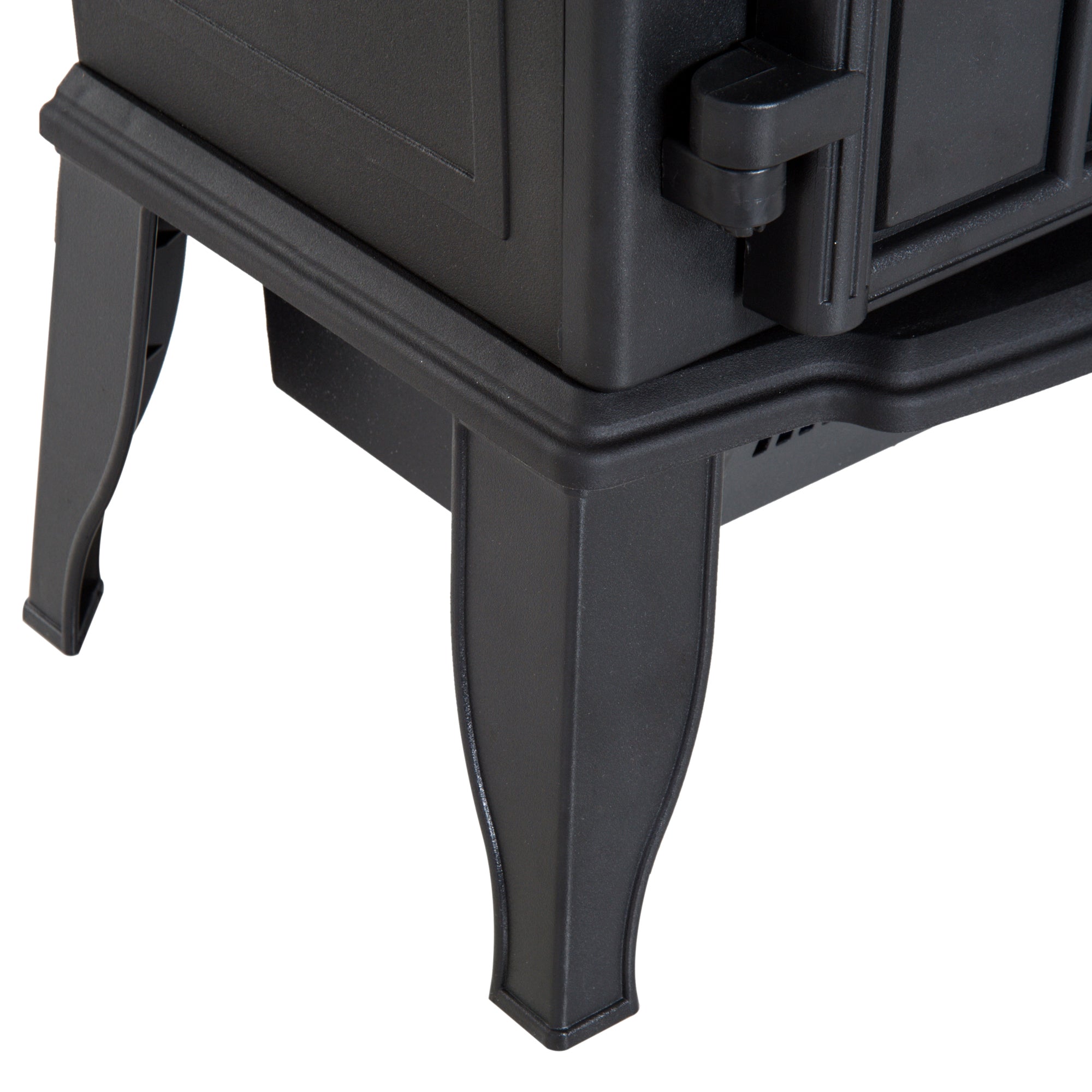 Electric Fireplace, 2000W Freestanding LED Flame, Metal