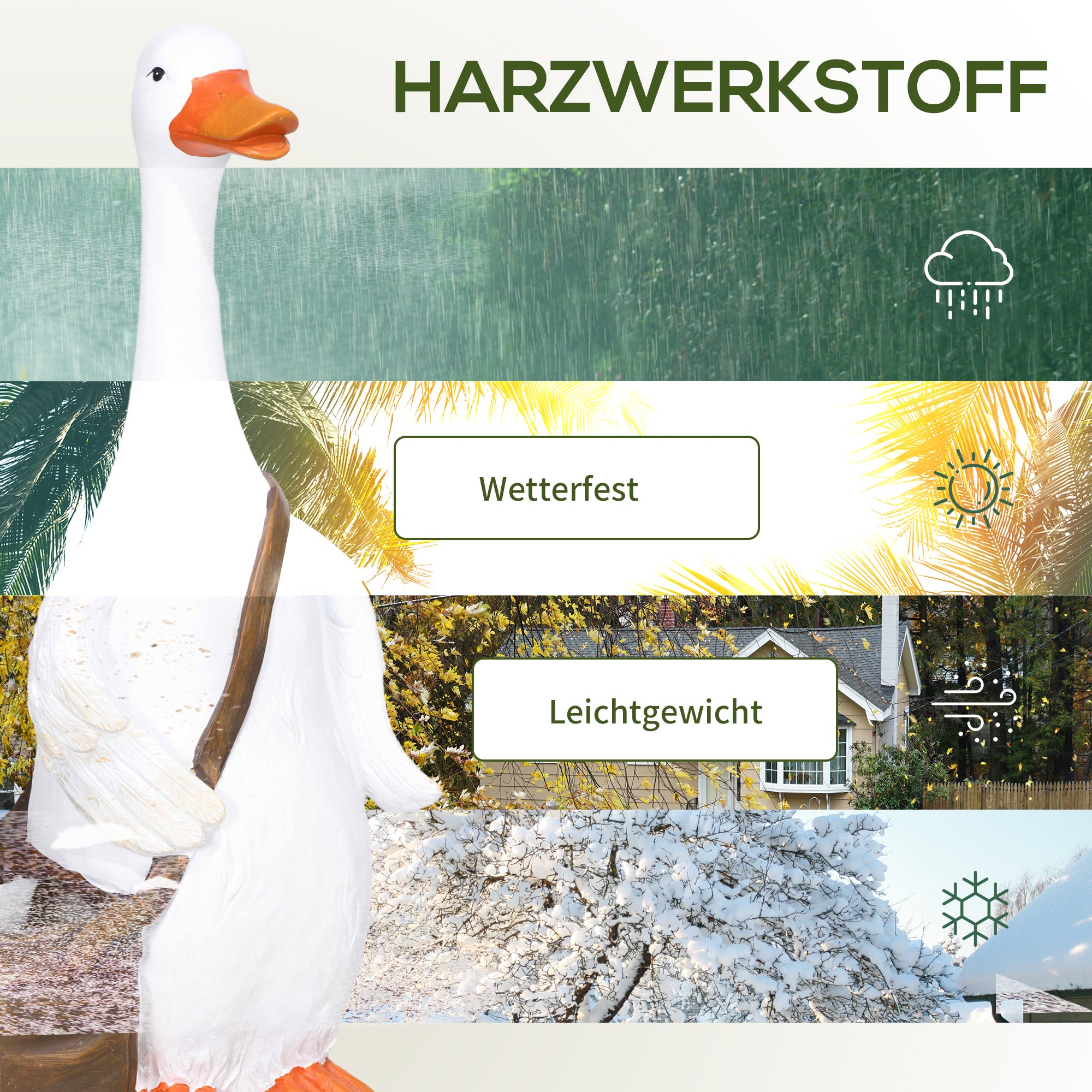 Plant Pot Swan Schoolbag Design Planter with Drainage Hole Synthetic Resin