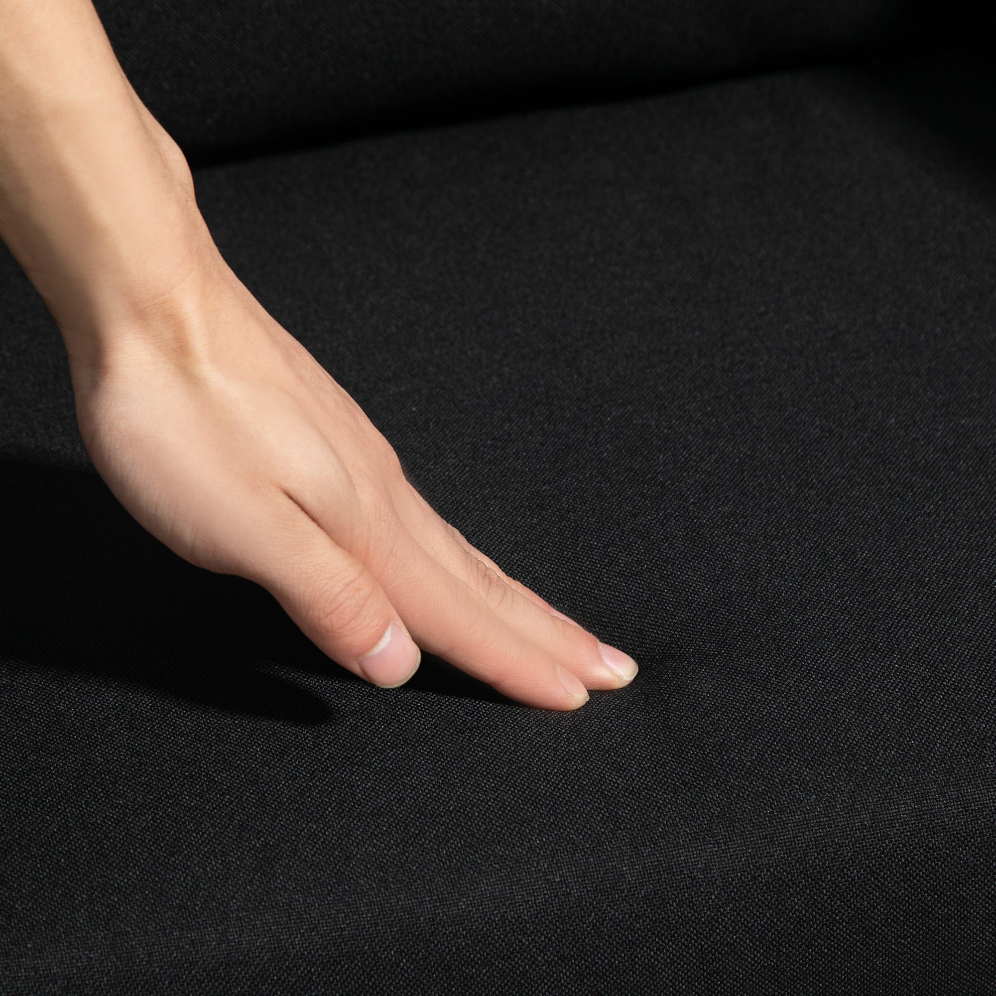 Armchair Recliner with Armrests Lumbar Cushion Swivel Metal Frame, Linen Look Black