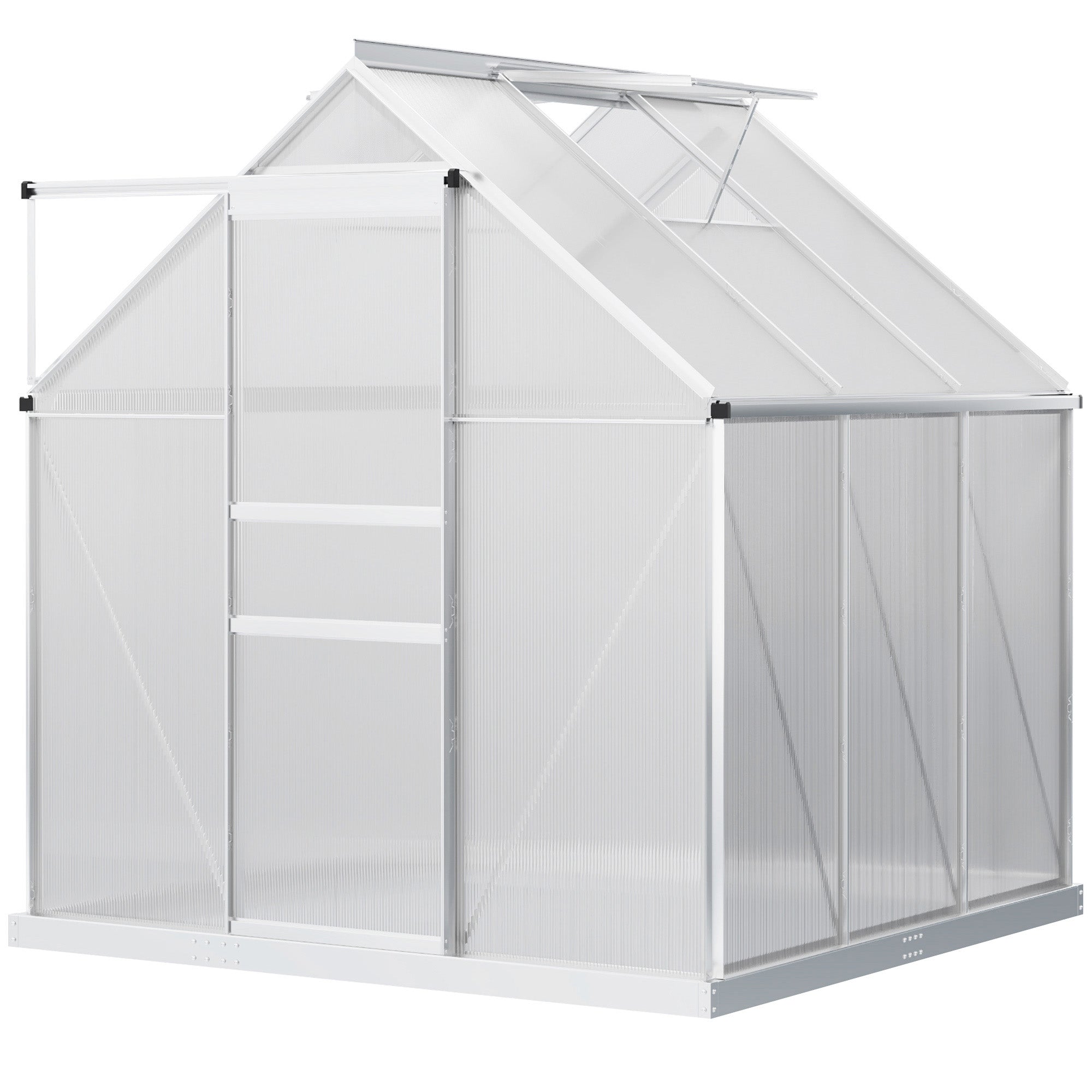Walk-In Greenhouse 190 x 190cm, Protective Polycarbonate Panels