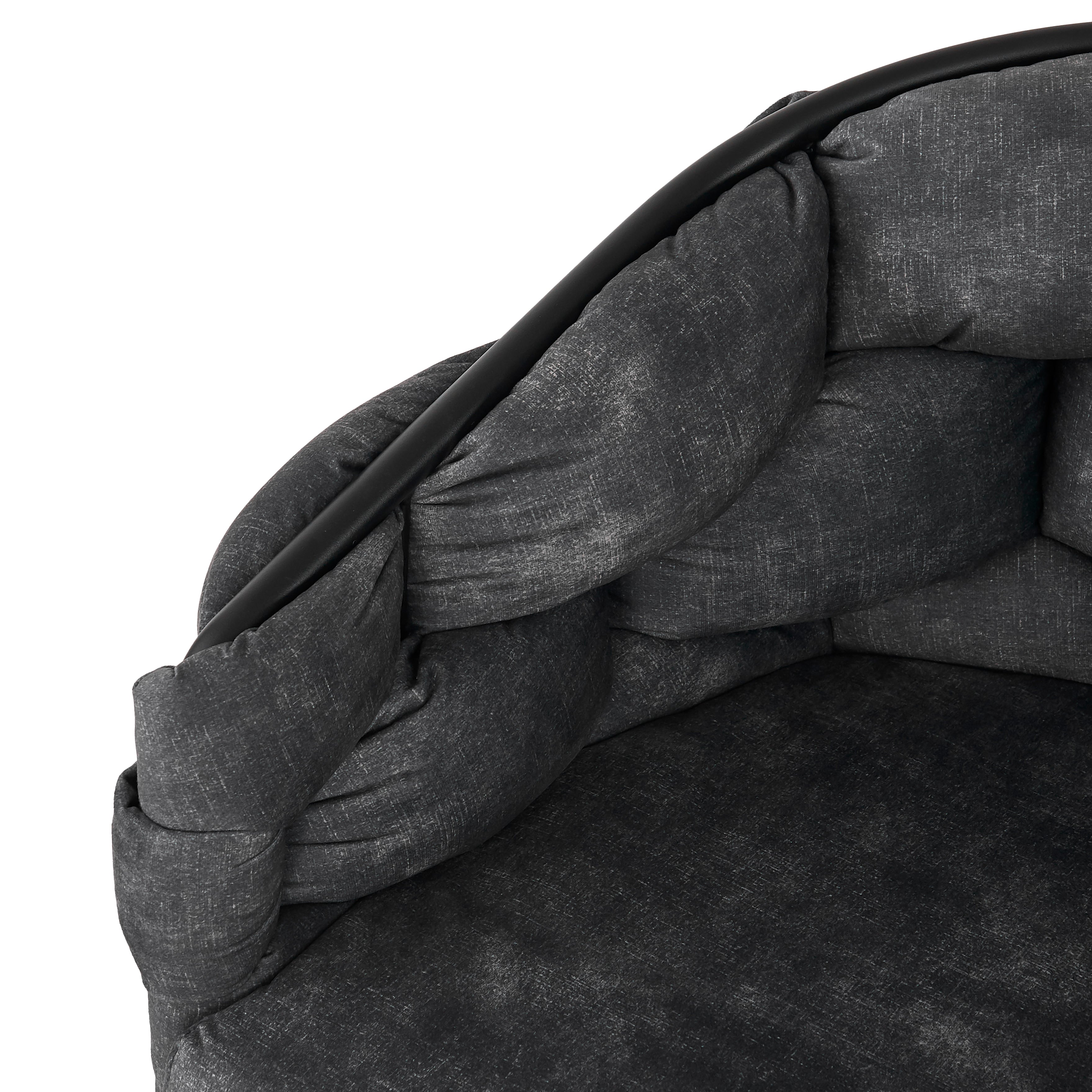 Luxury Velvet Chairs (2 pcs), 360° Swivel with Backrest, Gray