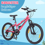 20-inch Children's Mountain Bike with 6-Speed Derailleur and V-Brakes, For Boys and Girls