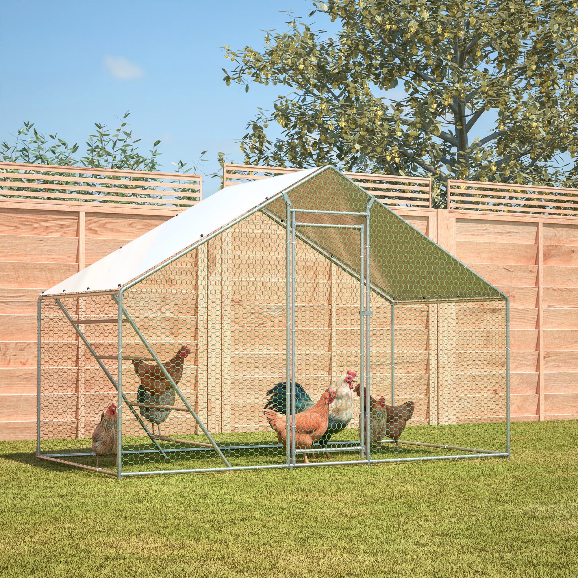 Chicken Coop - Run, Ladder, Secure, Weatherproof