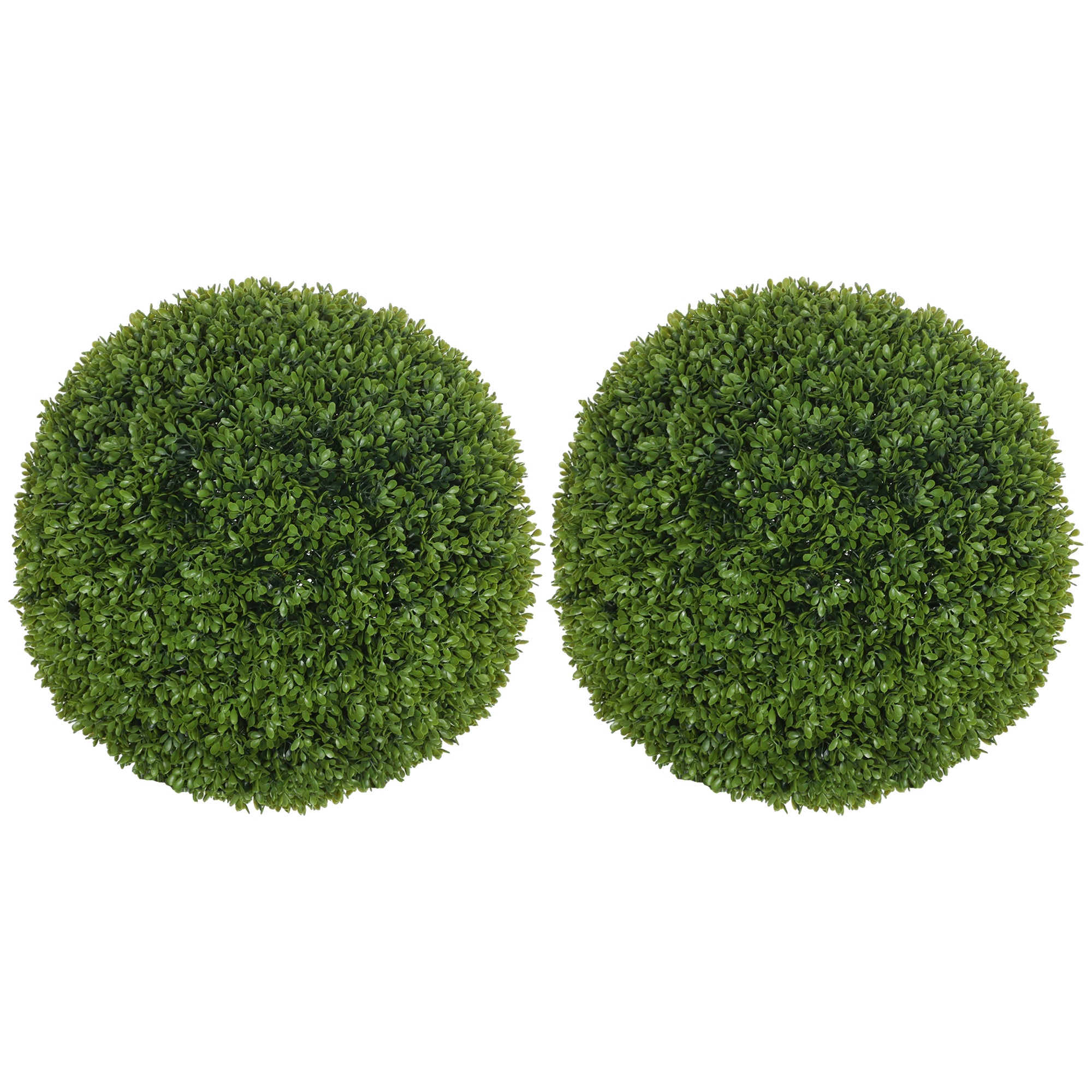 Artificial Boxwood Balls, Set of 2, 40 cm Fake Plastic Plants