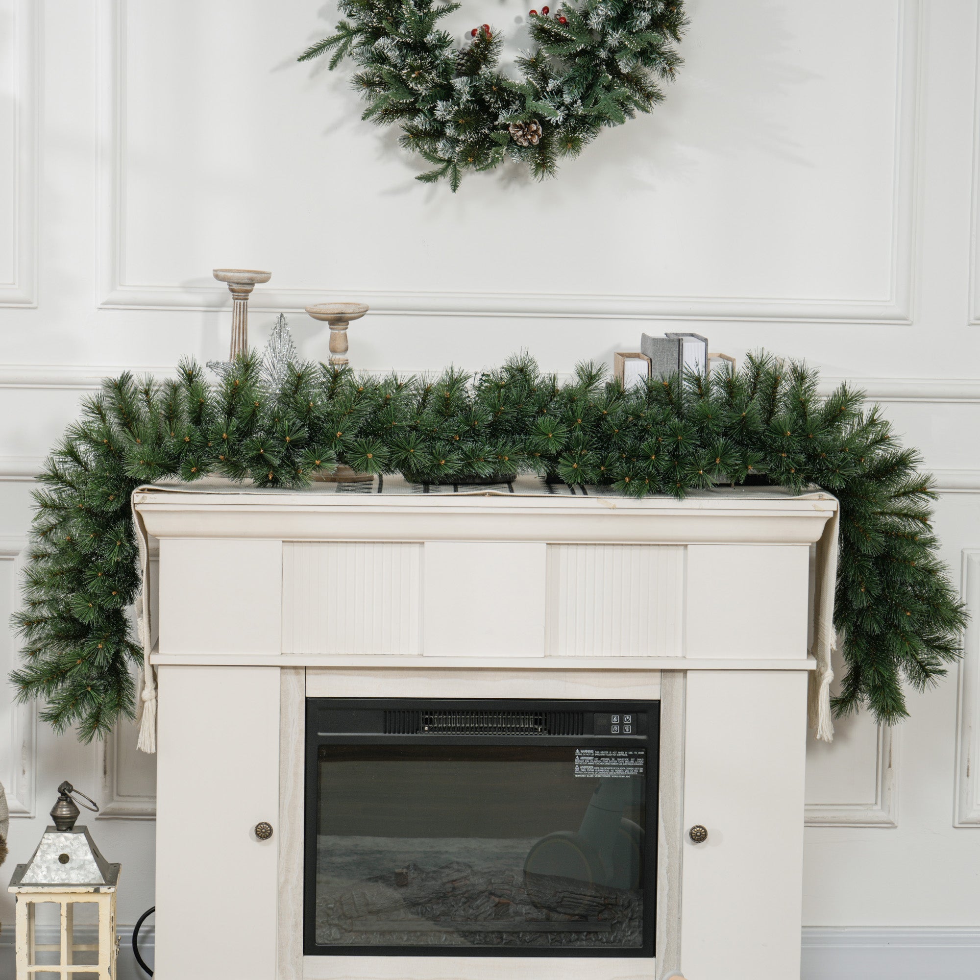 Artificial Christmas Garland, 1.8m, 160 Tips, Fir Tree, Green