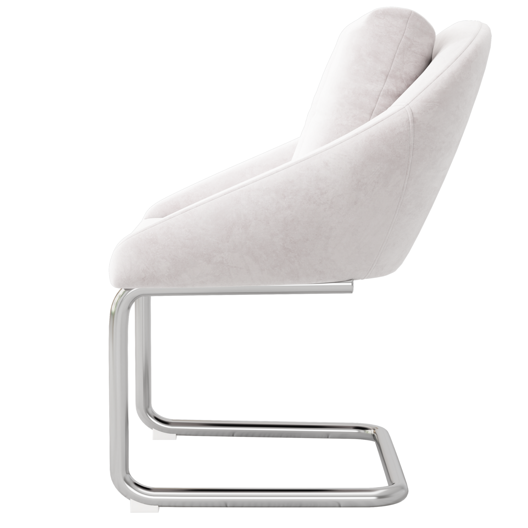 Velvet Dining Chair Set of 4, Luxurious Swivel with Cushions and Curved Legs, Beige Samt