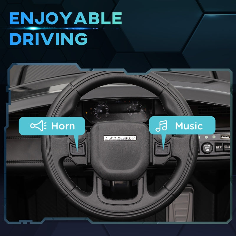 Licensed Land Rover Discovery Sport 12V Kids Ride on Car with Remote Control, Black