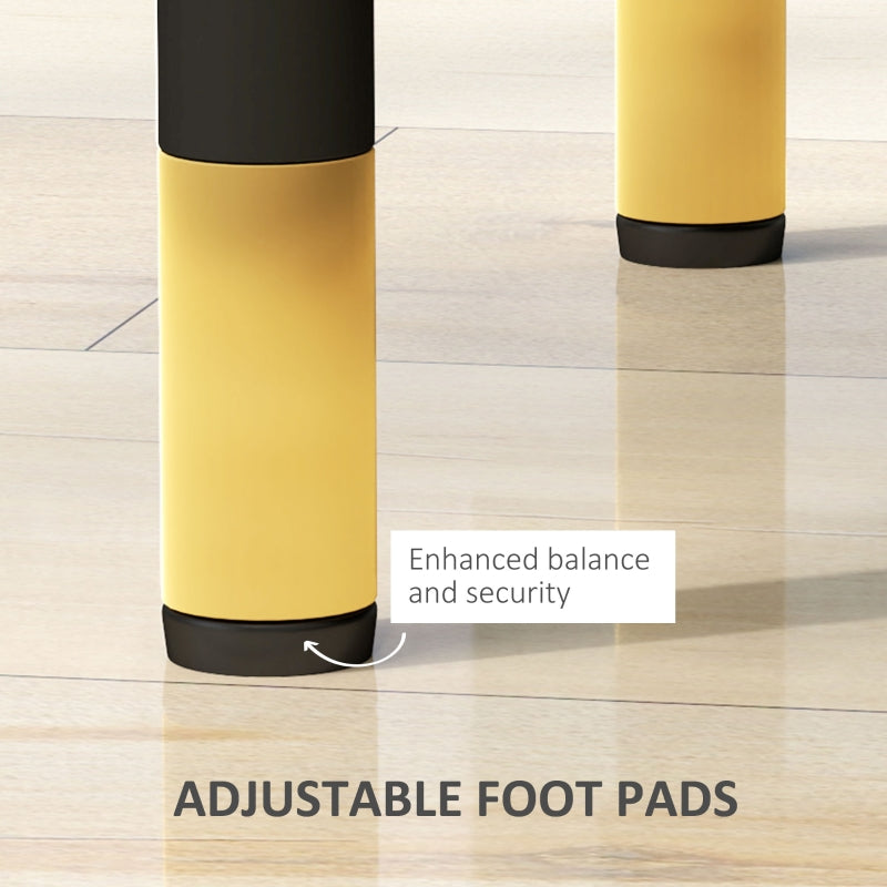 Bedside Table Two Drawers Storage Faux Leather Black