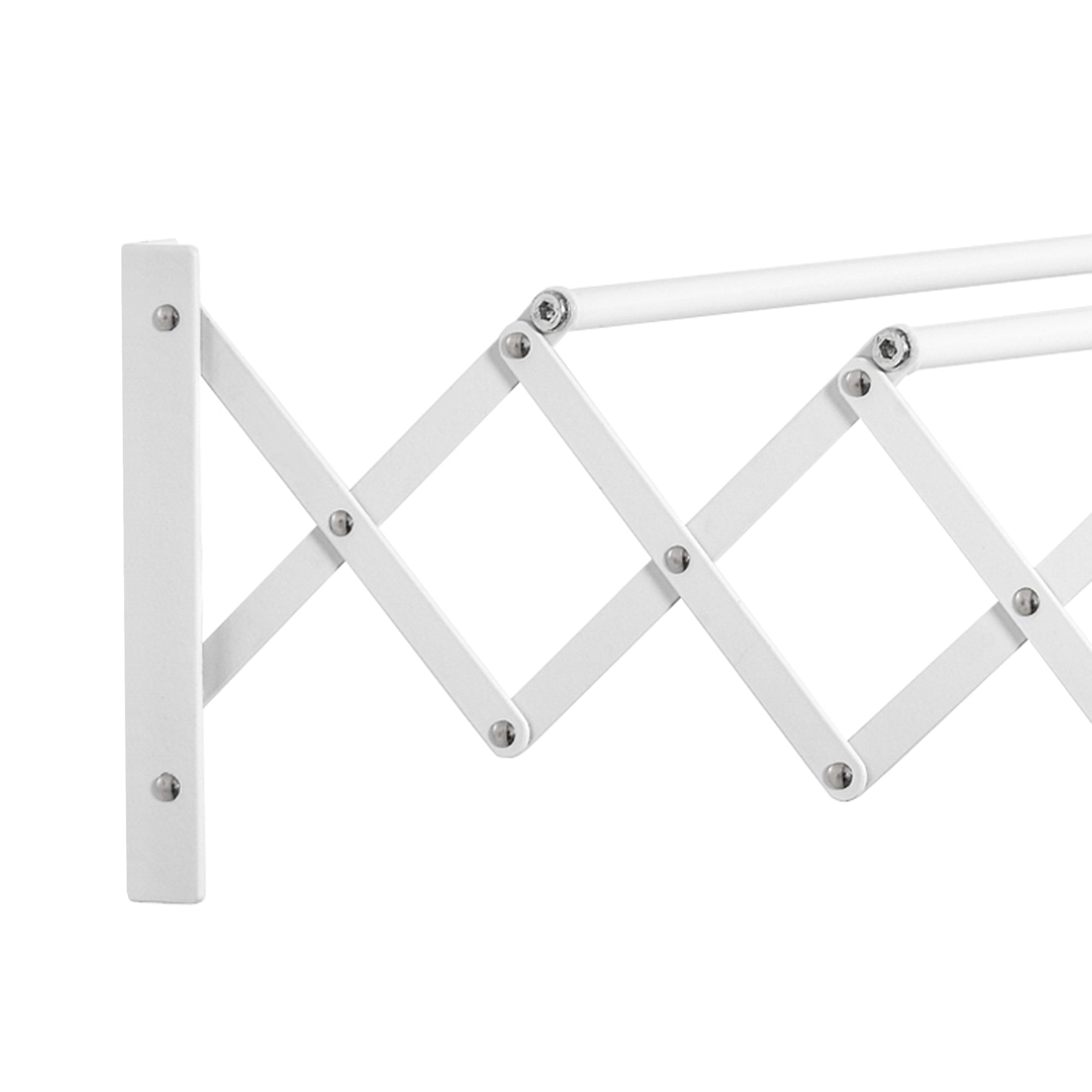 Wall Dryer, Space-Saving Clothes Airer, Metal White