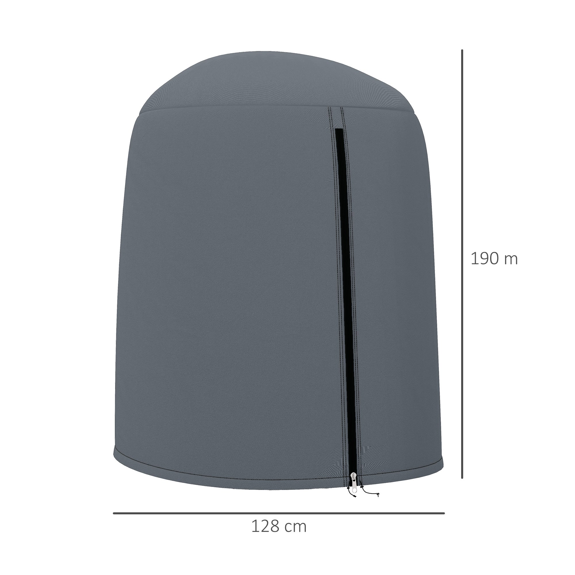 Hanging Egg Chair Furniture Cover 190x128cm Protection Grey Oxford Fabric