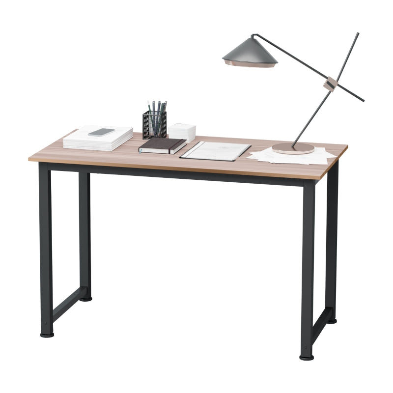 Computer Desk, Workstation for Home Office Study 120 x 60 x 76cm Metal Frame, Black