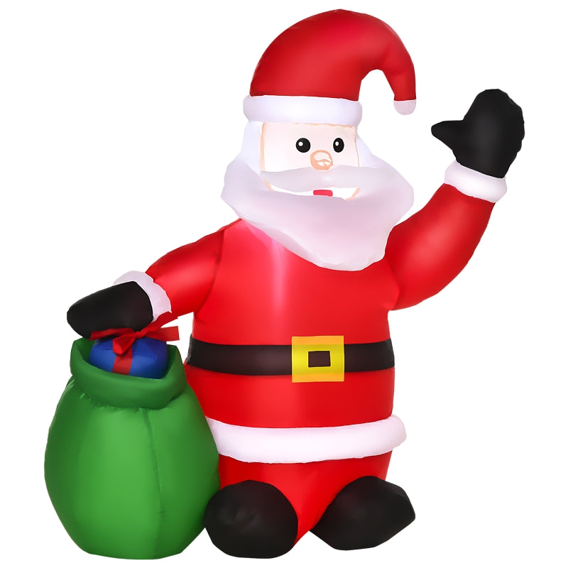 Inflatable Santa Claus 4ft LED Christmas Decoration