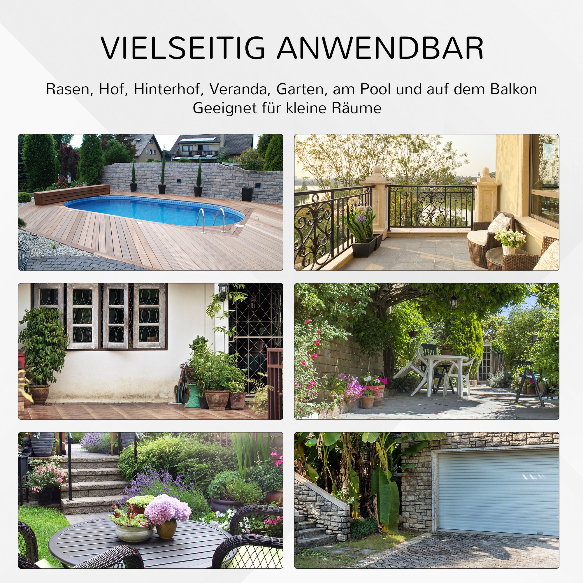 Camping Table Folding Round Ø68cm Rattan Steel