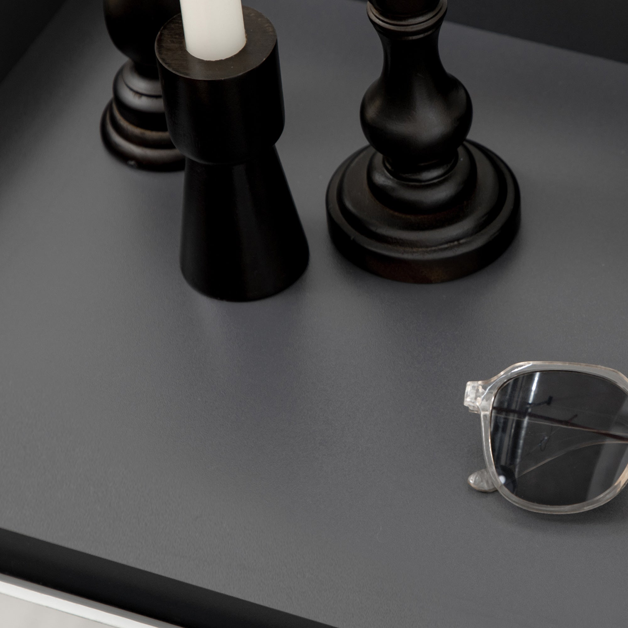 High Gloss Shoe Cabinet, 15 Pairs Storage White Doors Open Shelves, Grey