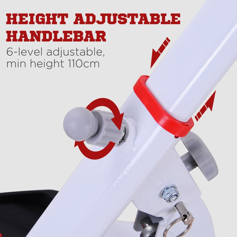 Stepper Workout Fitness Machine, Handle Hand Grip, Aerobic Exercise, Red