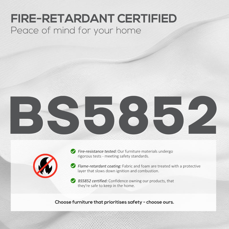 Two-Seater Sofa Padded with High-Density Foam and Rubber Wood Legs, Leathaire Grey