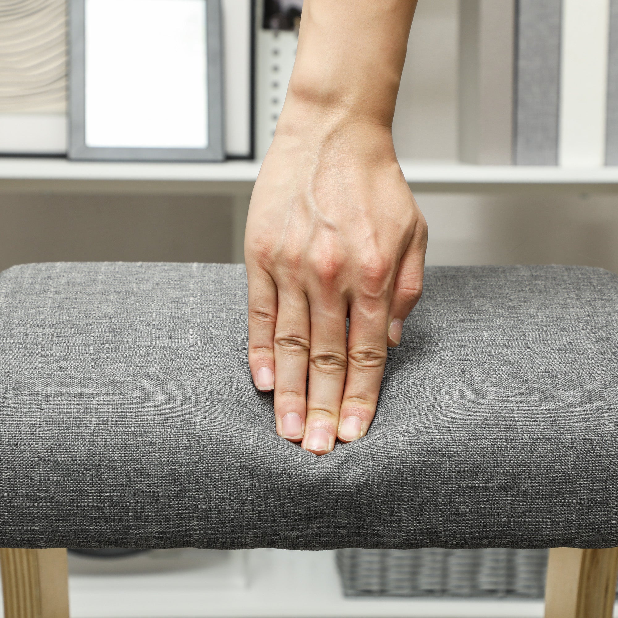 Ergonomic Knee Stool, Rocking Kneeling Chair Posture Gray