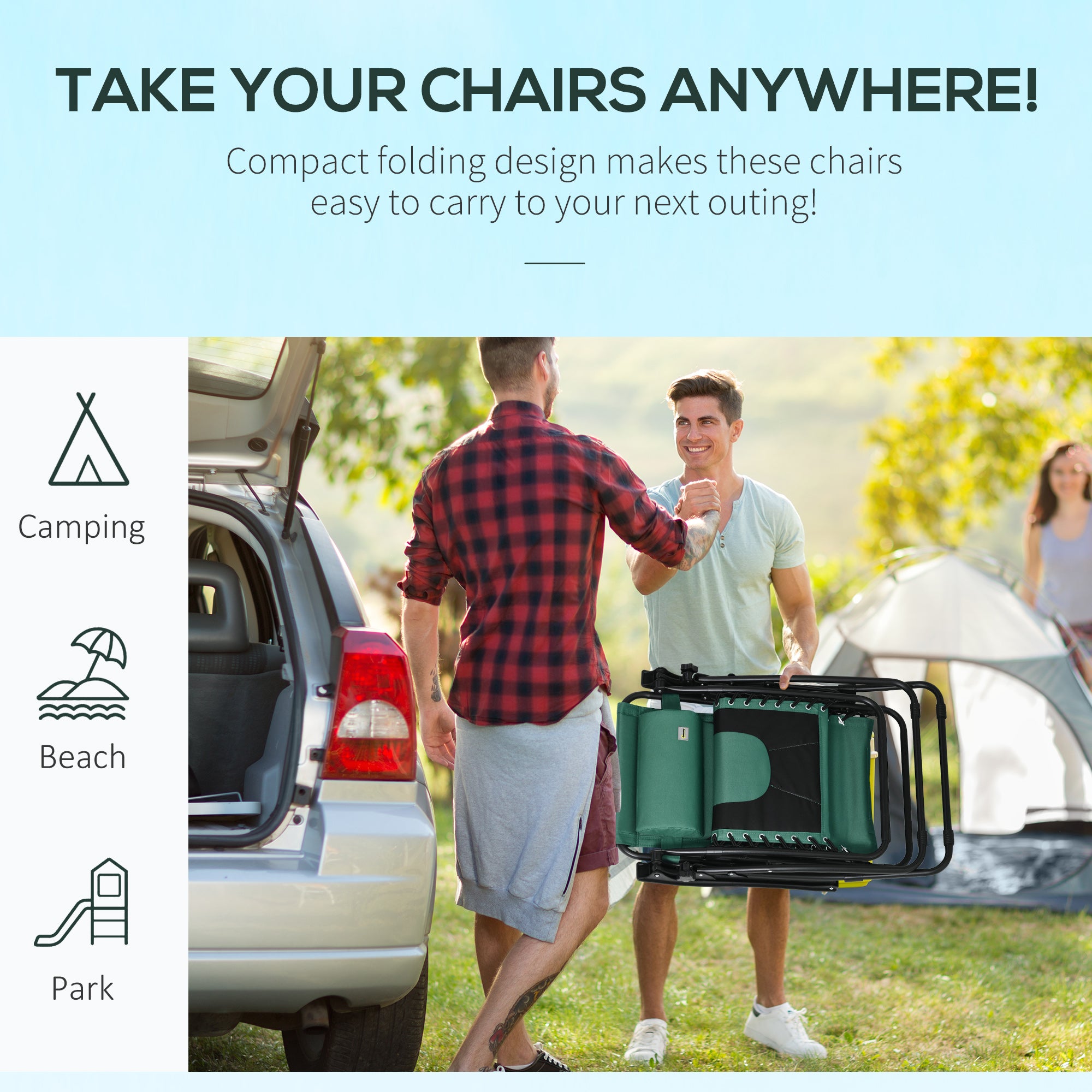 Zero Gravity Lounger Chair Folding Reclining Patio Chair with Padded Seat Cup Holder Green