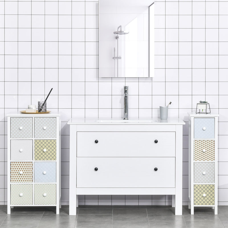 Chest of Drawers 4 Drawer Storage Cabinet for Bedroom Bathroom, MDF